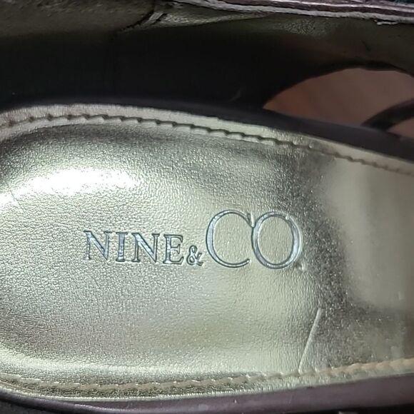 Nine & Co. Wedge Heels, Brown with Dark Heels, Size 10 Shoes - Picture 8 of 9